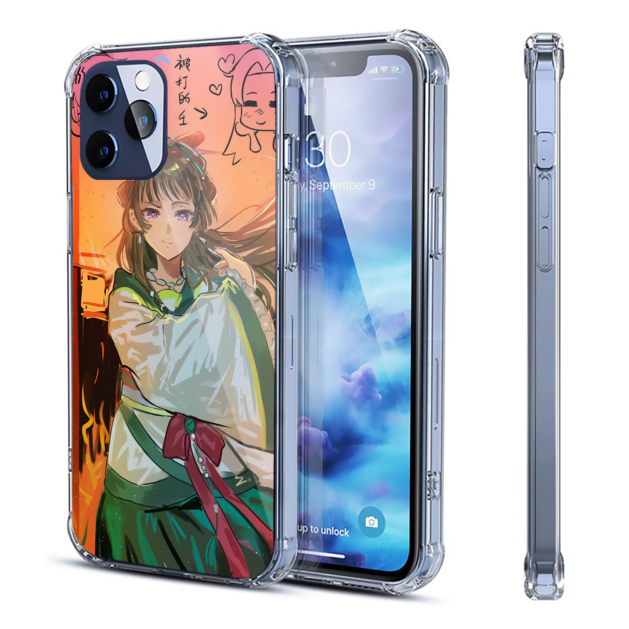 （画像用） 薬屋のひとりごと The Apothecary Diaries 【iPhone 12シリーズ対応】透明スマホケース（クリアソフトケース）